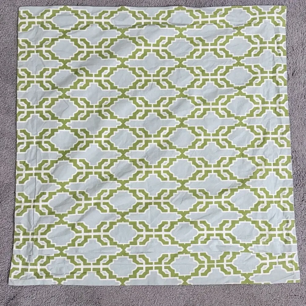 Pottery Barn Shay Trellis FULL QUEEN Duvet and Euro Shams